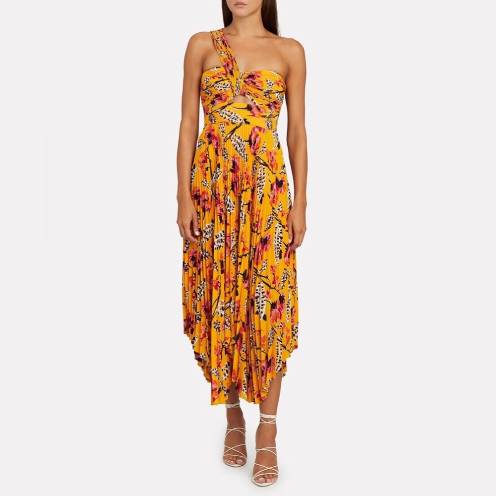 ALC Aurora Pleated Midi Dress